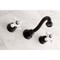 Kingston Brass KS3125PX Vintage 2-Handle Wall Mount Bathroom Faucet, Oil Rubbed Bronze KS3125PX - alternate 3